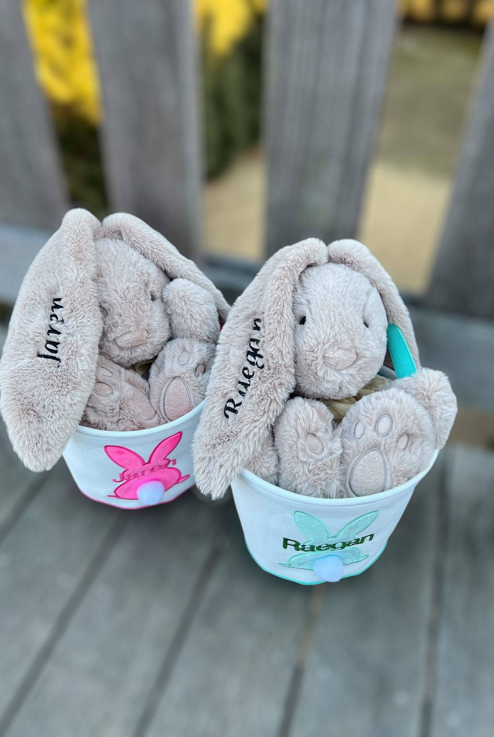Embroidered Personalized Easter Bunny