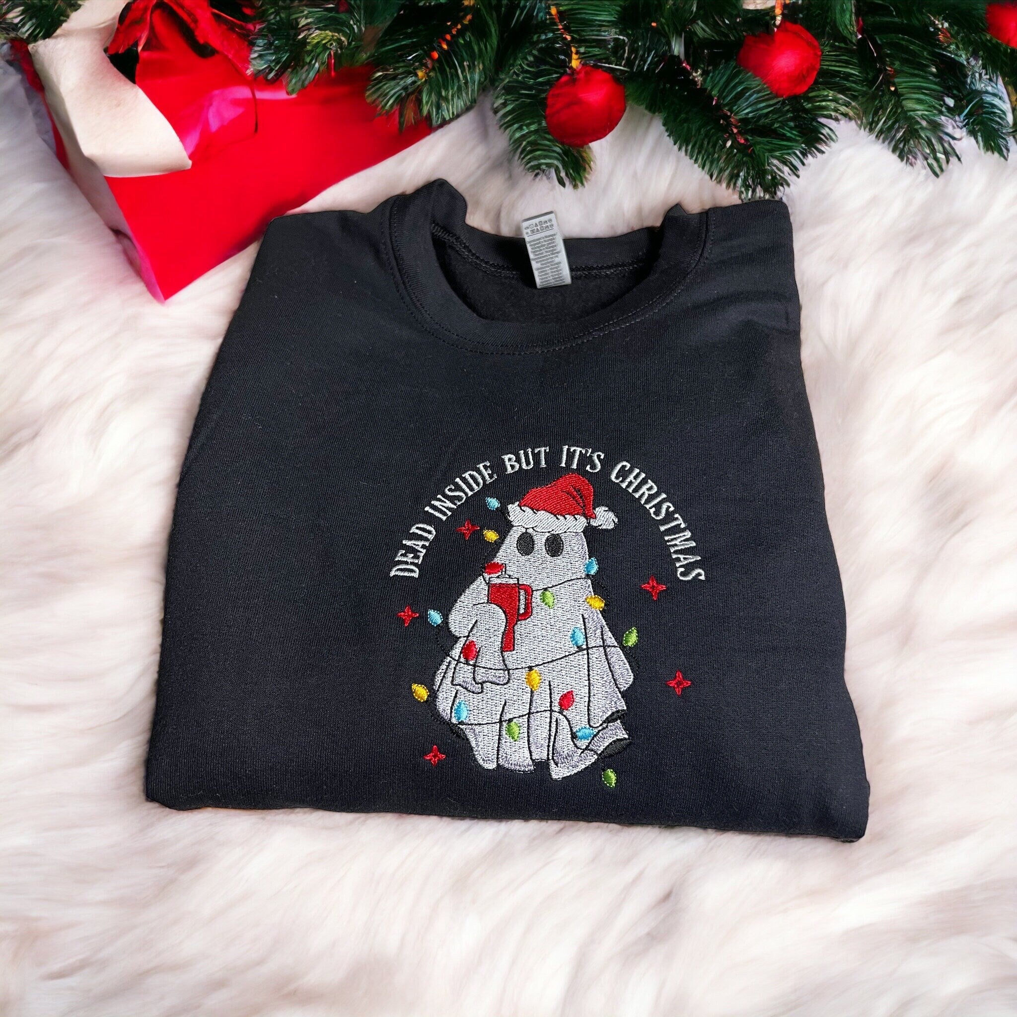 dead-inside-but-its-christmas-sweatshirt-with-embroidered-ghost