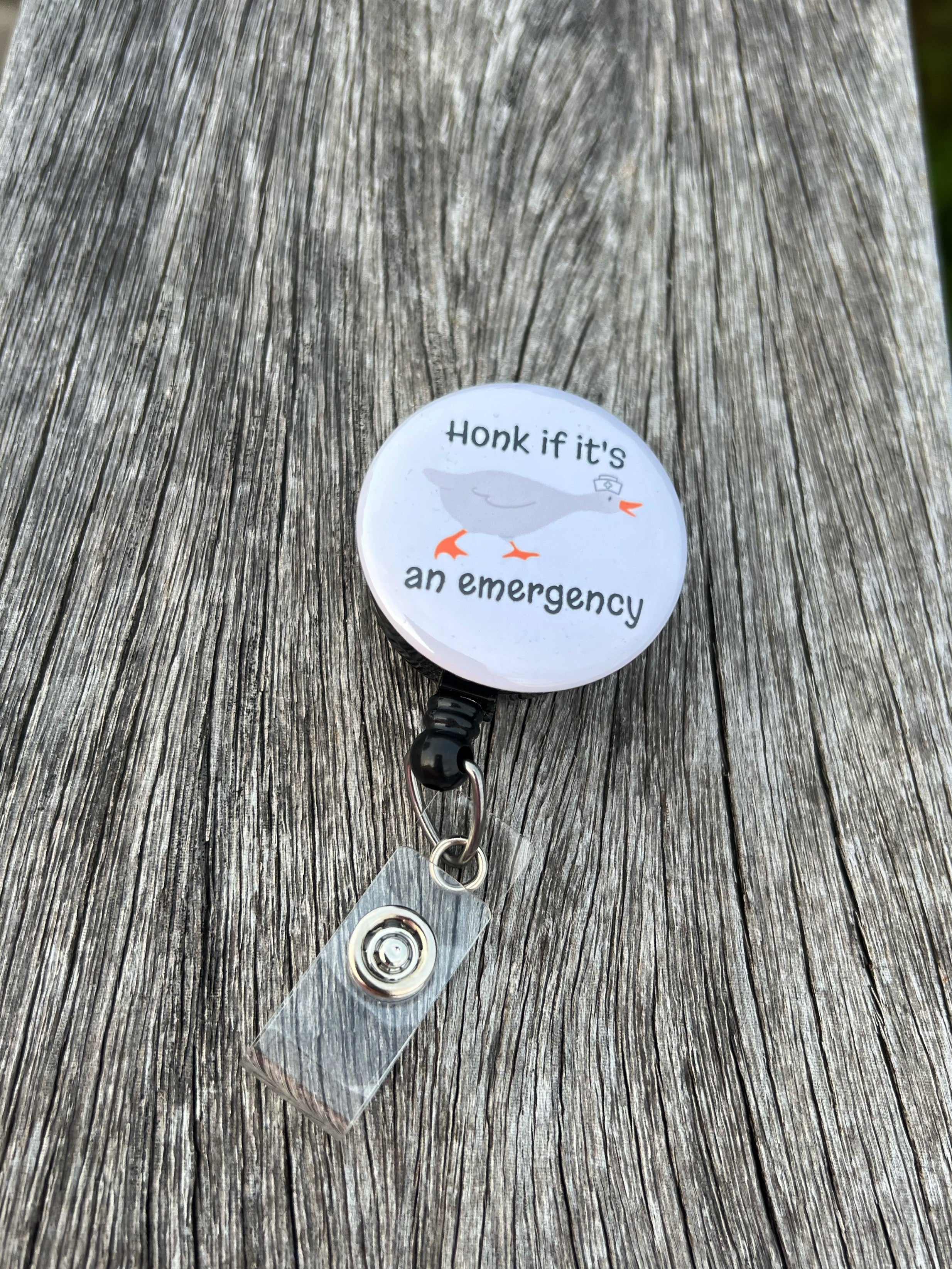 honk-if-its-an-emergency-badge-reel
