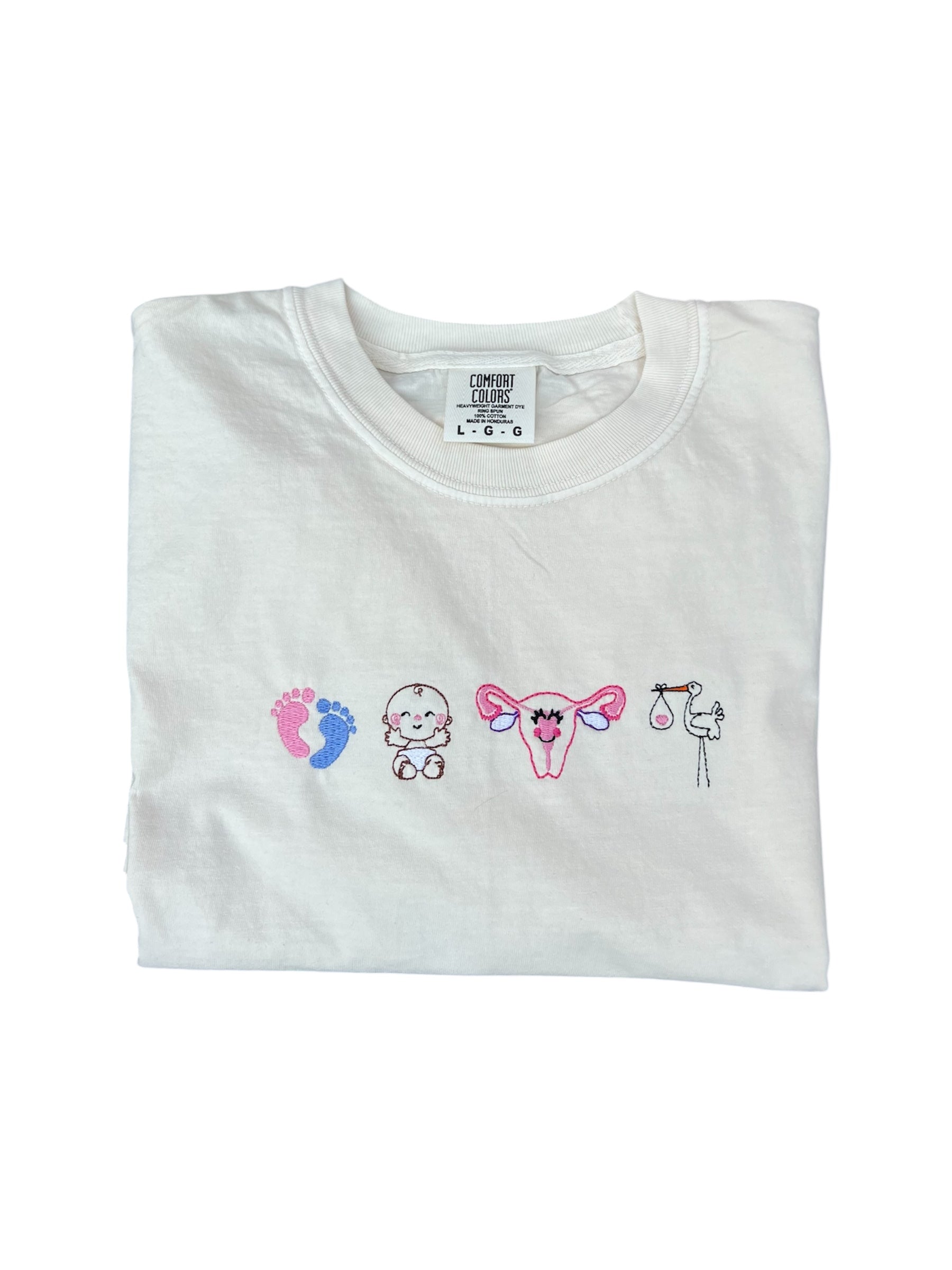 labor-and-delivery-embroidered-comfort-colors-t-shirt