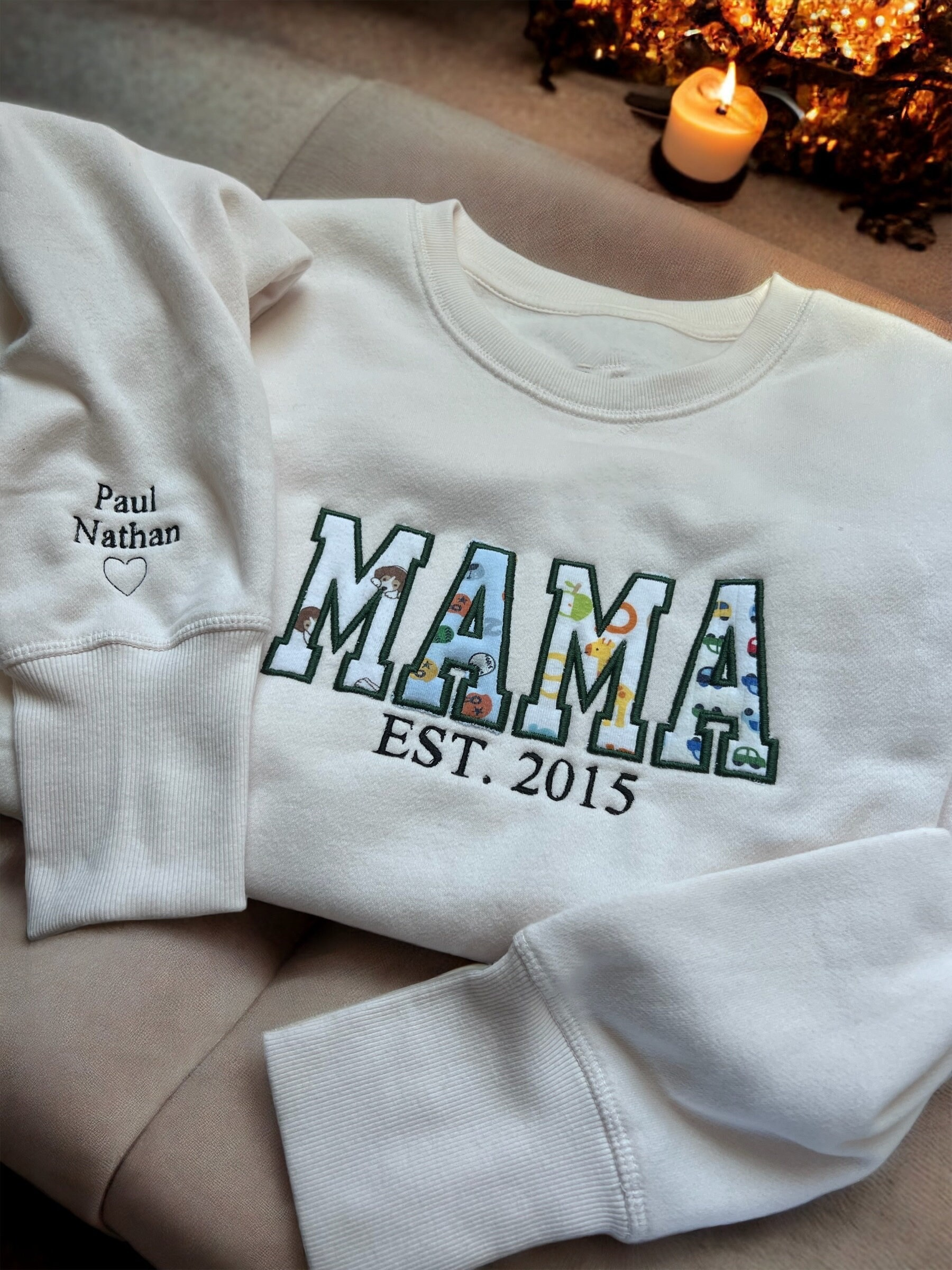 Mama Onesie Embroidered Sweatshirt