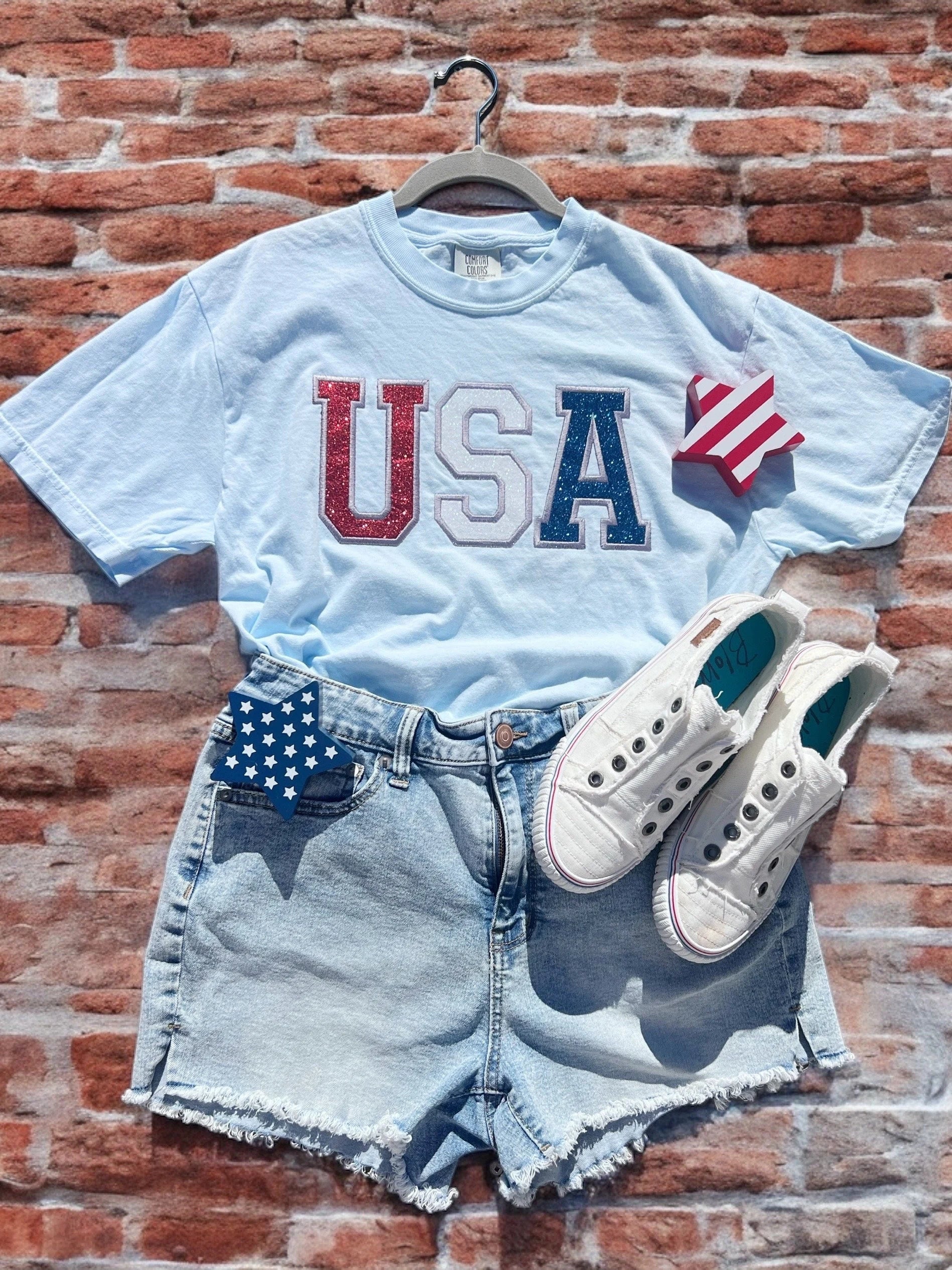 USA Glitter T-shirt