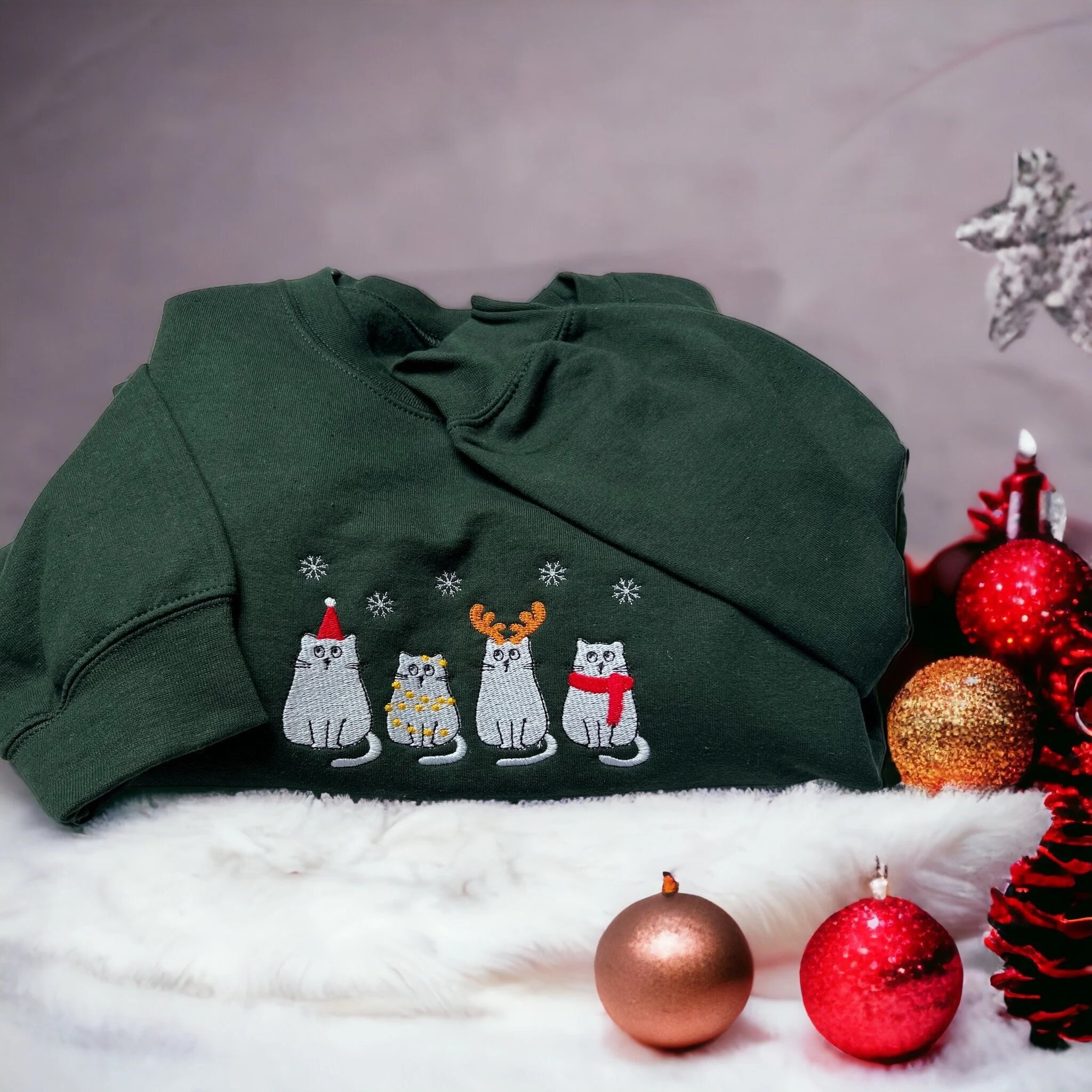 Cat Christmas Sweatshirt