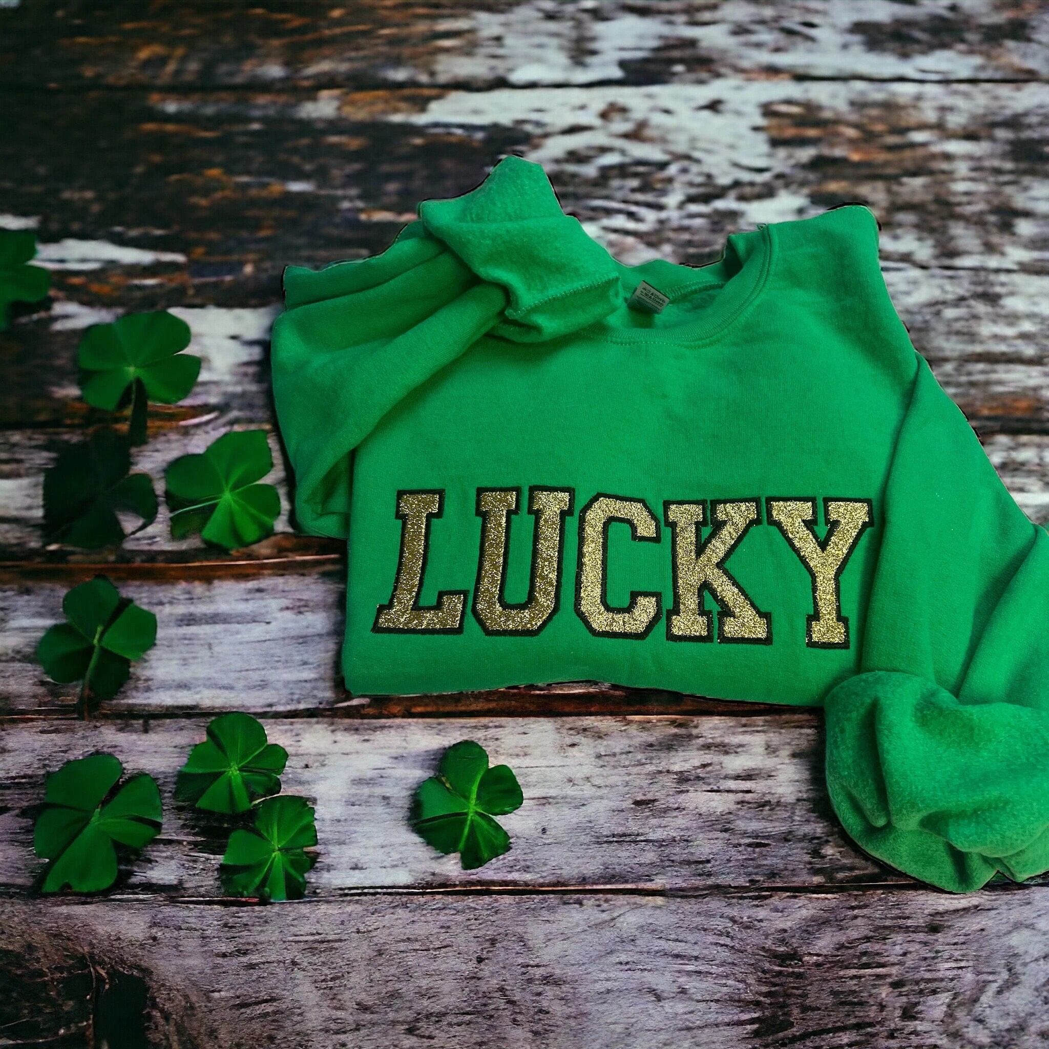 Lucky Glitter Sweatshirt