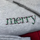 merry sweatshirt embroidered